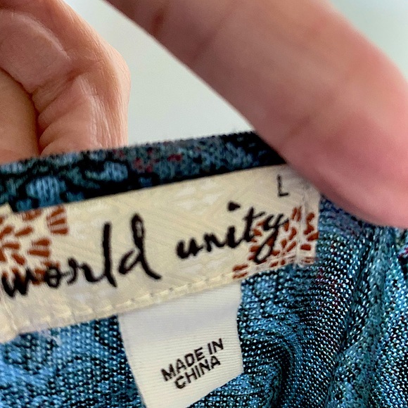 NWOT, World Unity Shirt - Picture 6 of 7